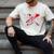 Valentine Baseball Player Drip Men's Comfort Colors T-Shirt Ivory
