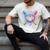 Valentines Baseball Heart Dripping Ice Cream Gen Z Alpha Men's Comfort Colors T-Shirt Ivory