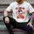 Valentines Day Baseball Six Seven 67 Meme Heart Baseball Dab Men's Comfort Colors T-Shirt Ivory