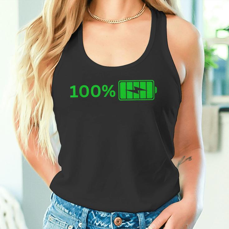 100バッテリー – 100バッテリー I おもしろい 高エネルギーパーセント タンクトップ