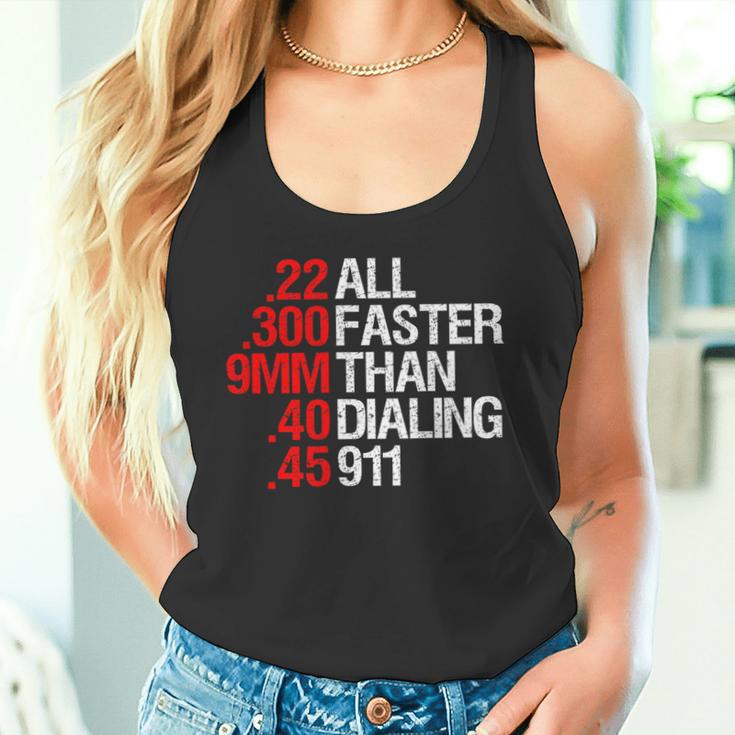 All Faster Than Dialing 911 ガン愛好家 タンクトップ
