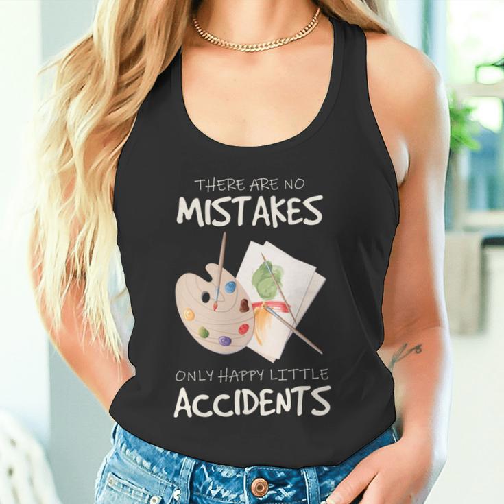 Artist Mistakes Happy Accidents アートパレット 絵画 引用 長袖tシャツ タンクトップ