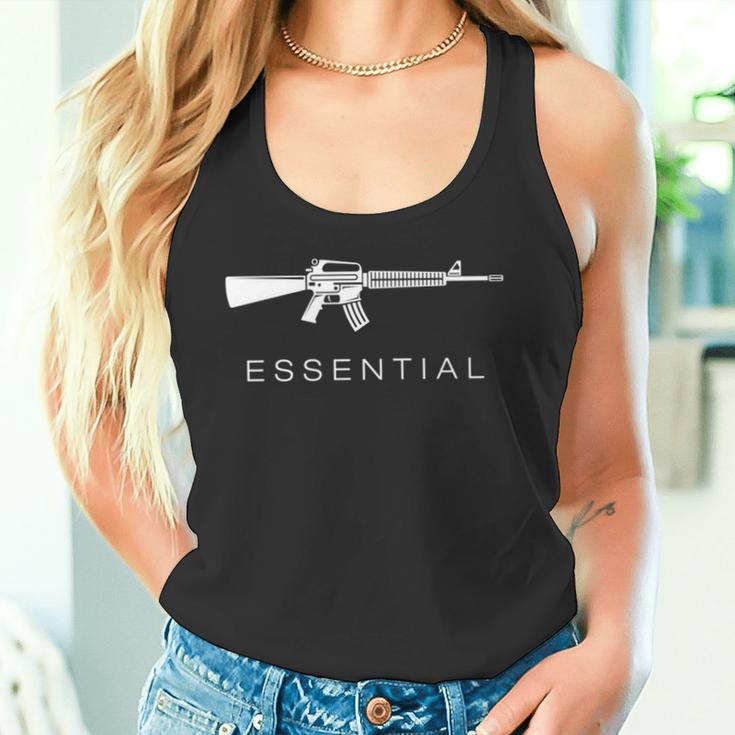 Essential Weapons ガンシャツ Ar-15 アサルトライフル銃 長袖tシャツ タンクトップ