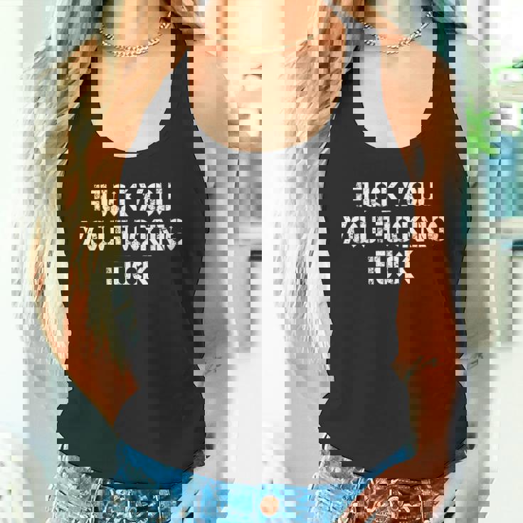 F Ck You F Cking F Ck 面白い皮肉tシャツ ギャグギフト タンクトップ