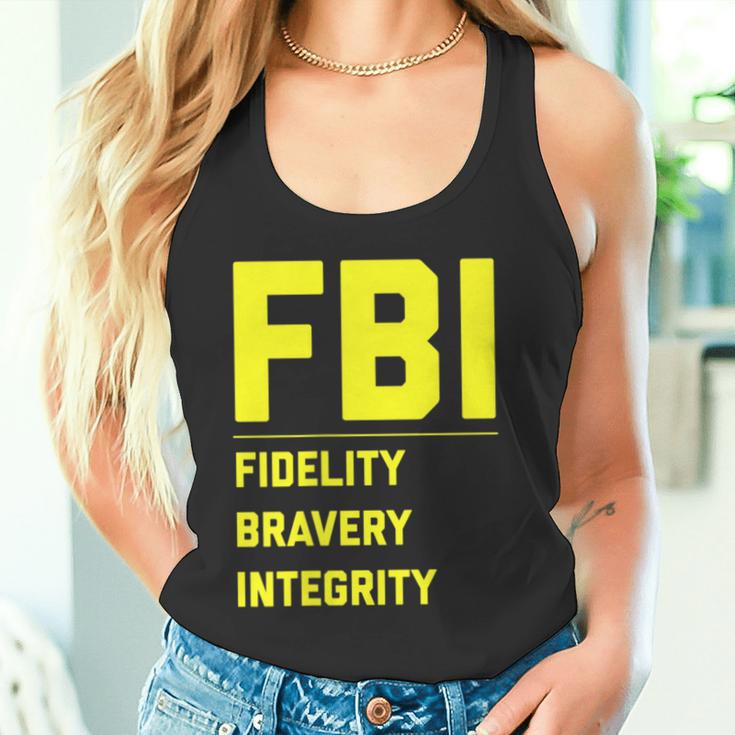 Fbi Motto 「Fidelity Bravery Integrity」 法執行機関 タンクトップ