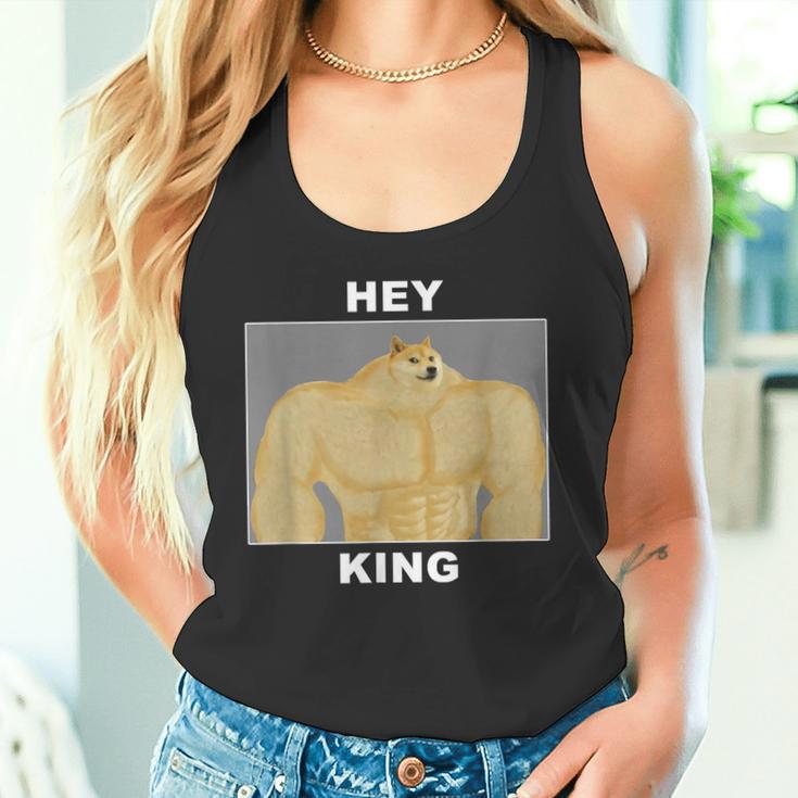 Hey Kingwole Doge Meme タンクトップ
