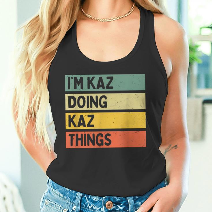 I'm Kaz Doing Kaz Things 面白い名言 タンクトップ