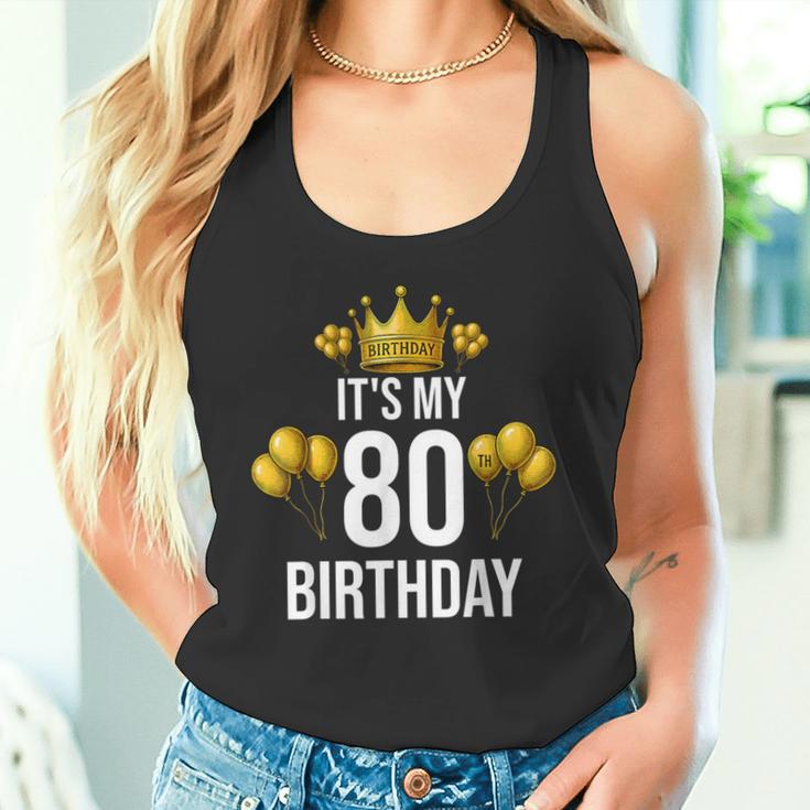 It's My 80Th Birthday Party 80歳 誕生日 メンズ レディース タンクトップ