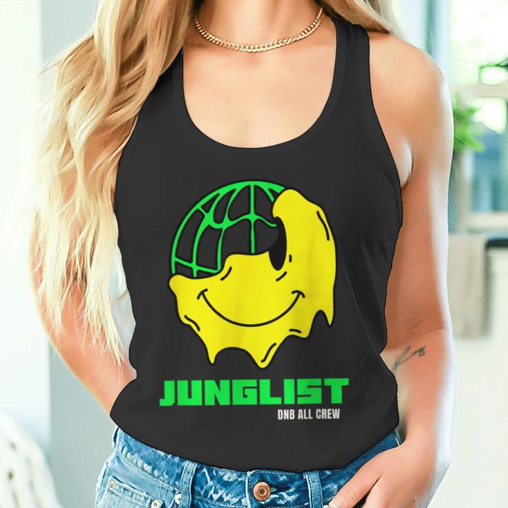 Junglist ドラムとベース Dnb スマイリー タンクトップ
