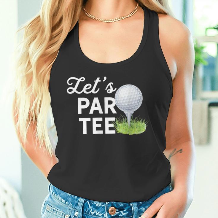 Let's Par ゴルフボール ティーピン付き 面白いゴルフクラブtシャツ タンクトップ