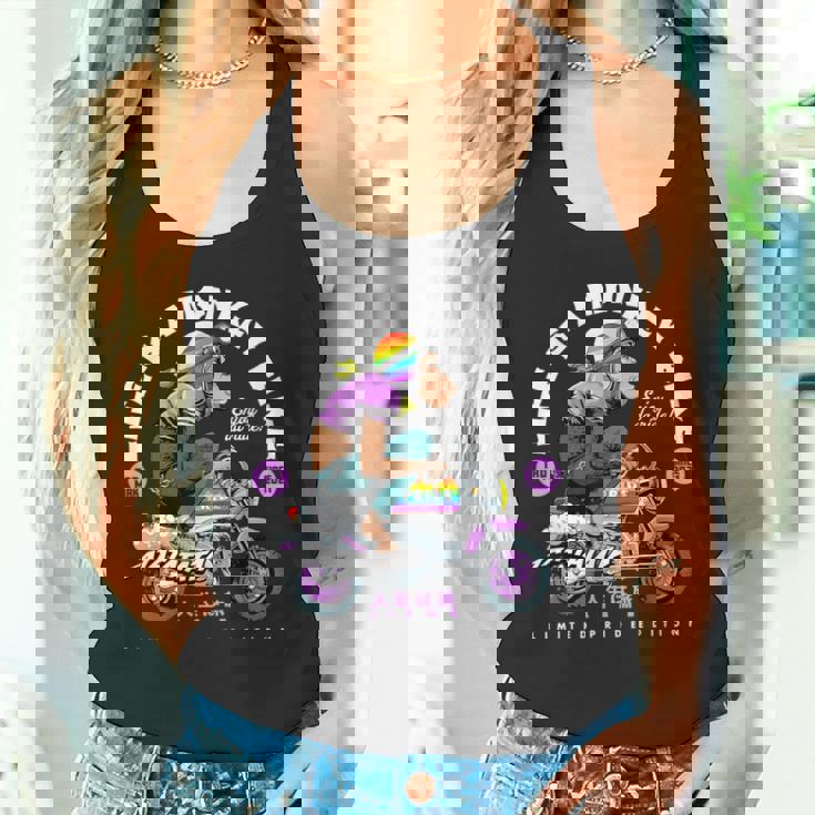 Life Is A Monkey Bike Fun ビンテージ バイカー プライドエディション タンクトップ