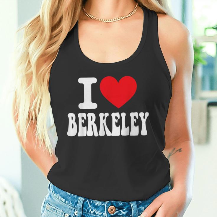 I Love Berkeley California Heart お土産 Ca City Pride タンクトップ