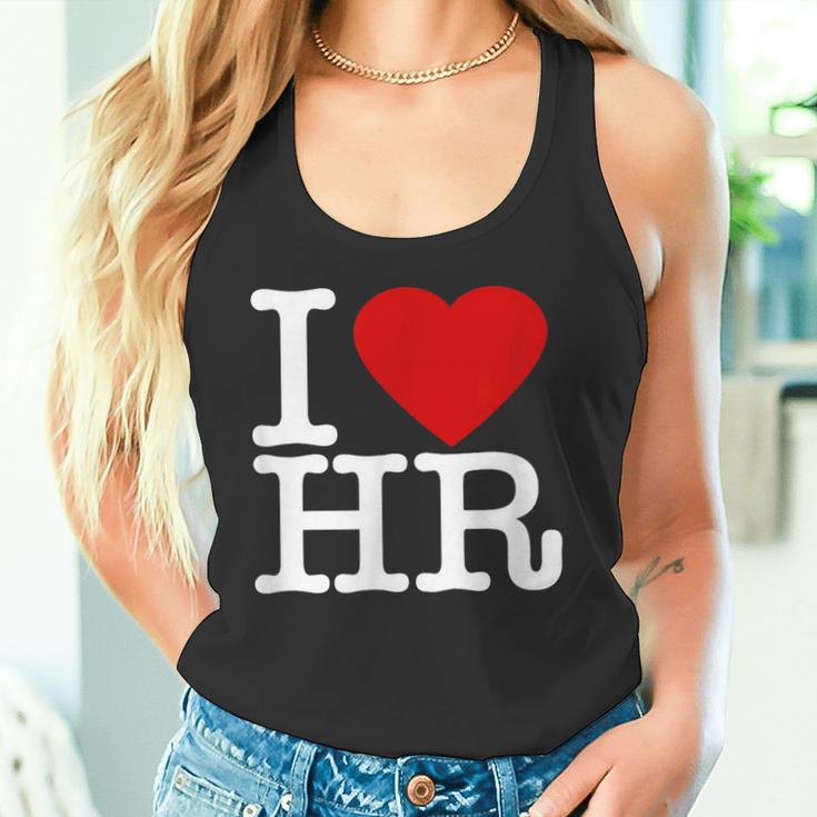 I Love Hr レッドハート 人事 タンクトップ