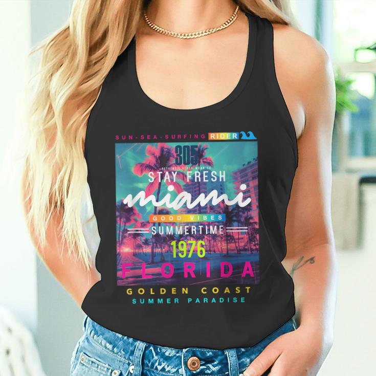 I Love Miami & Miami Loves Me Cool Miami Illustration タンクトップ