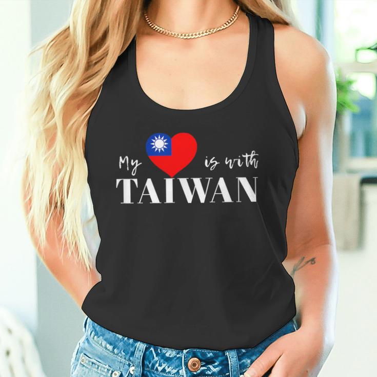 I Love Taiwan Flag Taiwan's Pride Itand With Taiwan Heart タンクトップ