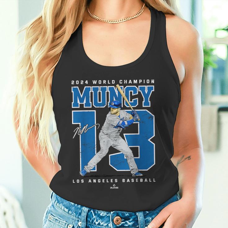 Player Number 2024 World Champion Max Muncy Los Angeles タンクトップ