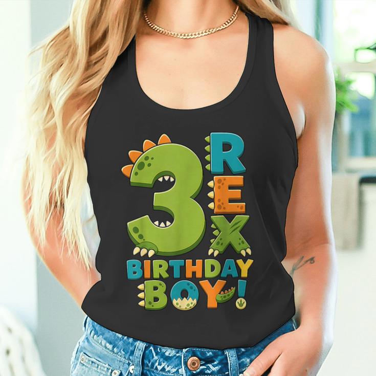 Rawr I'm 3 Three Rex Dinosaur 3Rd Birthday Boy Party タンクトップ