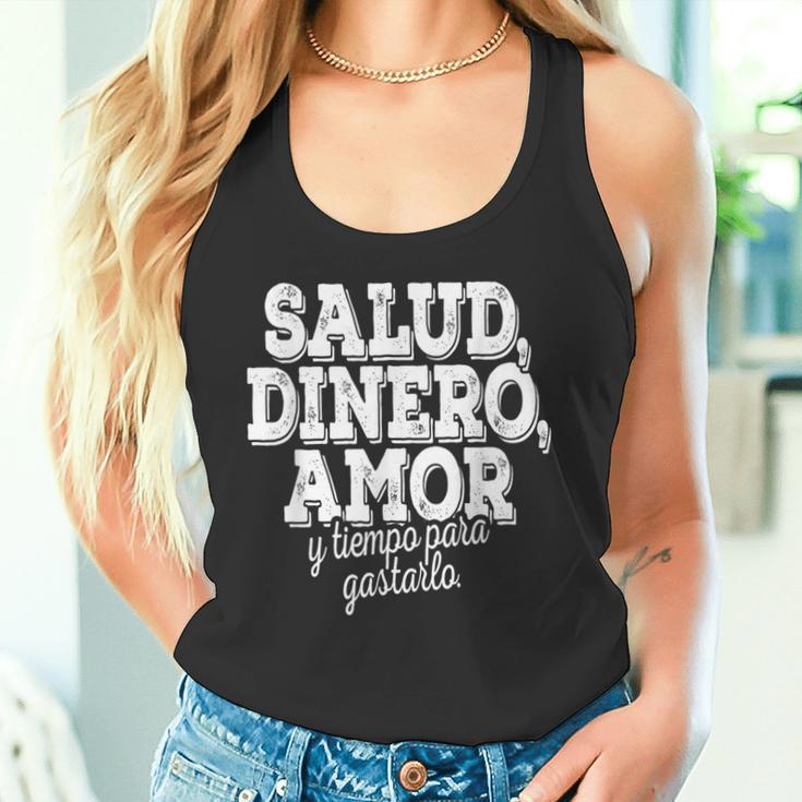 Salud Dinero Amor Y Tiempo Para Gastarlo タンクトップ