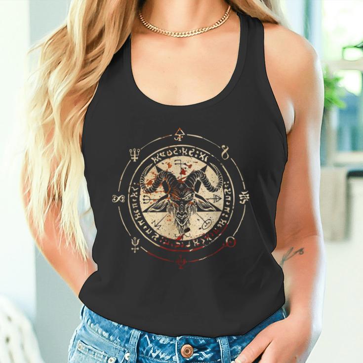 Seal Of Baphomet Occult Pentagram Goatatanic Occult タンクトップ