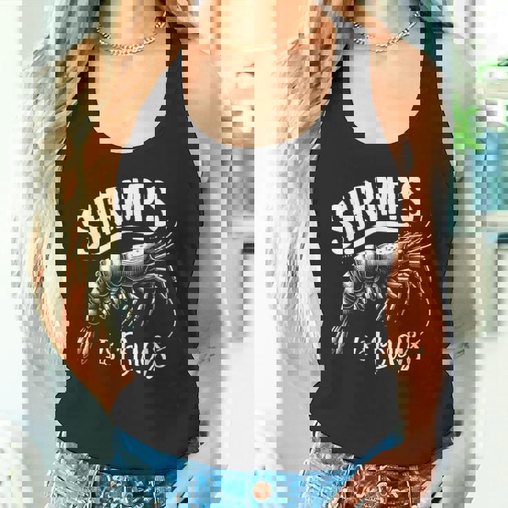 Shrimps Is Bugs Memeeafood Lovers ファン タンクトップ