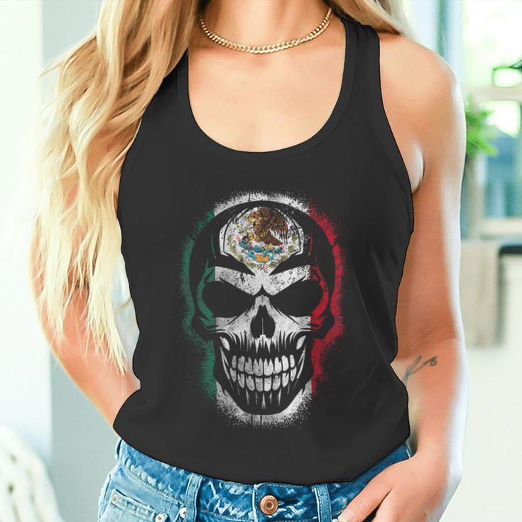 Skull Mexican Flag Mexicopraytyleintage タンクトップ