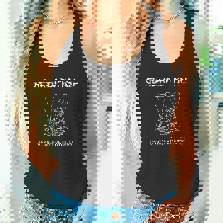 おもしろオレゴンワゴン トレイル You Have Died Of Dysentery タンクトップ