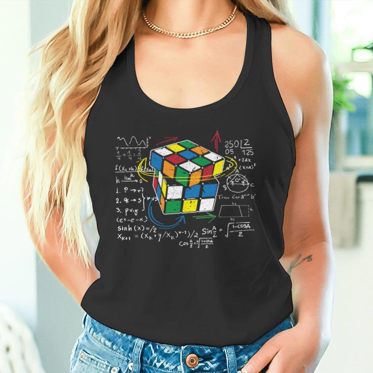 キューブマジック 数学方程式 レトロ オタクルービック 長袖tシャツ タンクトップ