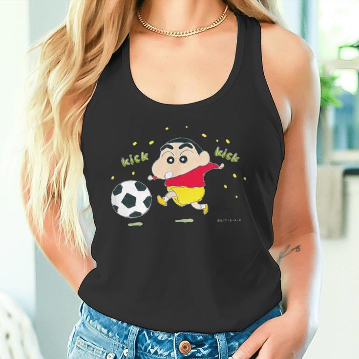 クレヨンしんちゃん しんちゃんとサッカー タンクトップ