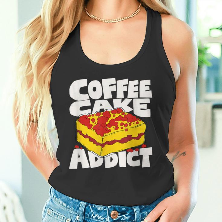 コーヒーケーキ好きのレトロなグラフィック。 タンクトップ