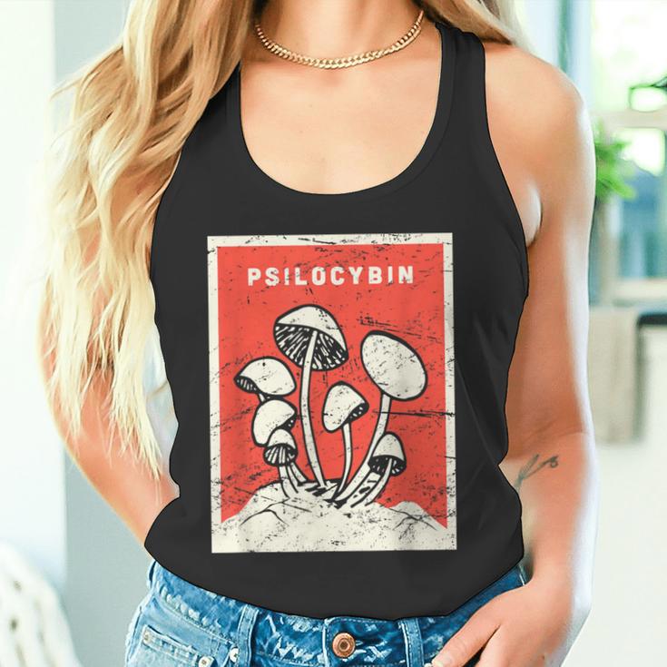 サイロシビンtシャツ レトロサイケデリックマジックマッシュルーム タンクトップ