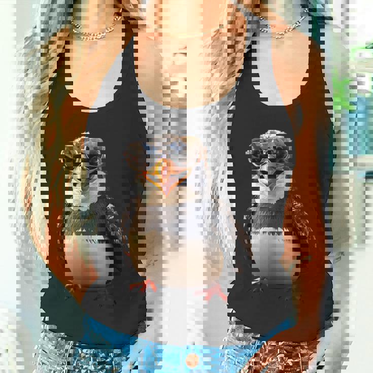 サングラスをかけたペンギン アニマル・フレンド ラブ・キュート・ペンギン タンクトップ