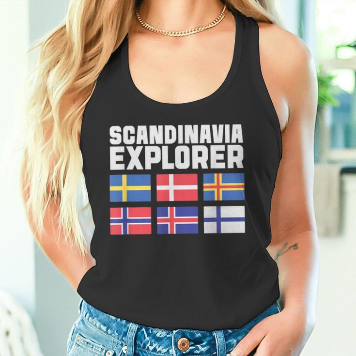 スカンジナビア エクスプローラー フラグ スウェーデン ノルウェー アイスランド タンクトップ