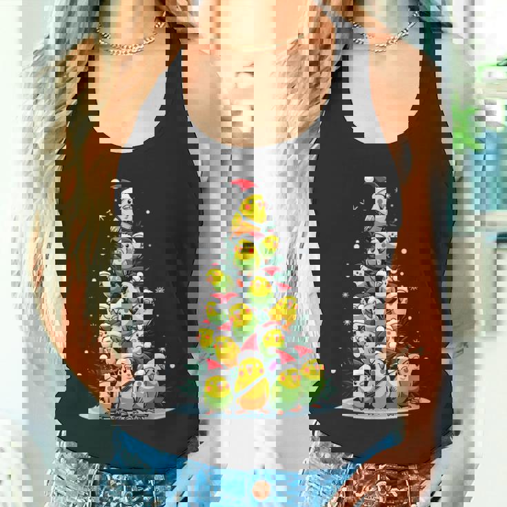 セキセイインコのクリスマス ツリー 面白いセキセイインコ ホリデー セキセイインコ タンクトップ