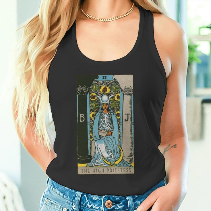 タロットカード The High Priestess ビンテージカード2 長袖tシャツ タンクトップ