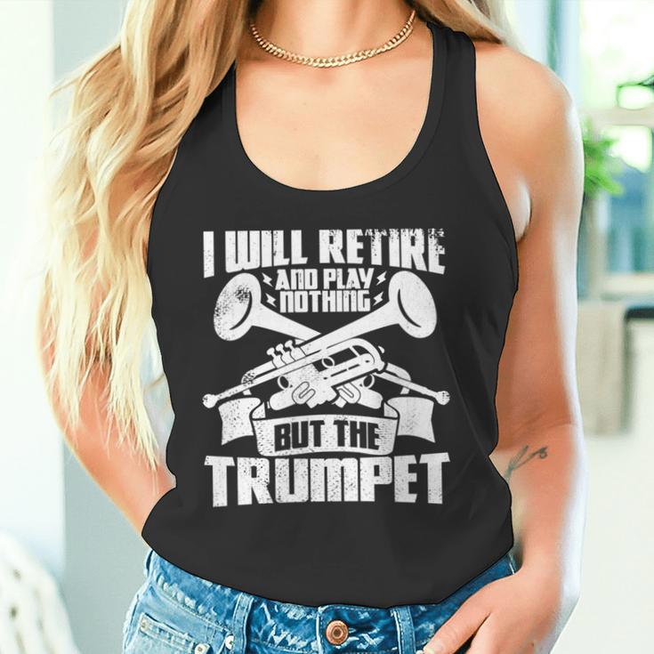 トランペットじいさん吹奏楽団マーチングバンド 長袖tシャツ タンクトップ