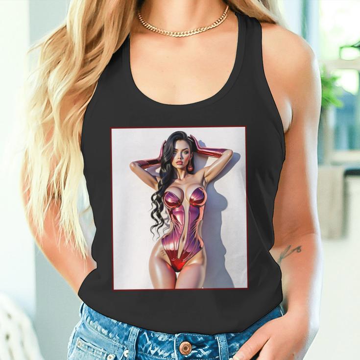ホットガールオンtシャツ 男性用 セクシー巨乳sfピンナップガール 長袖tシャツ タンクトップ