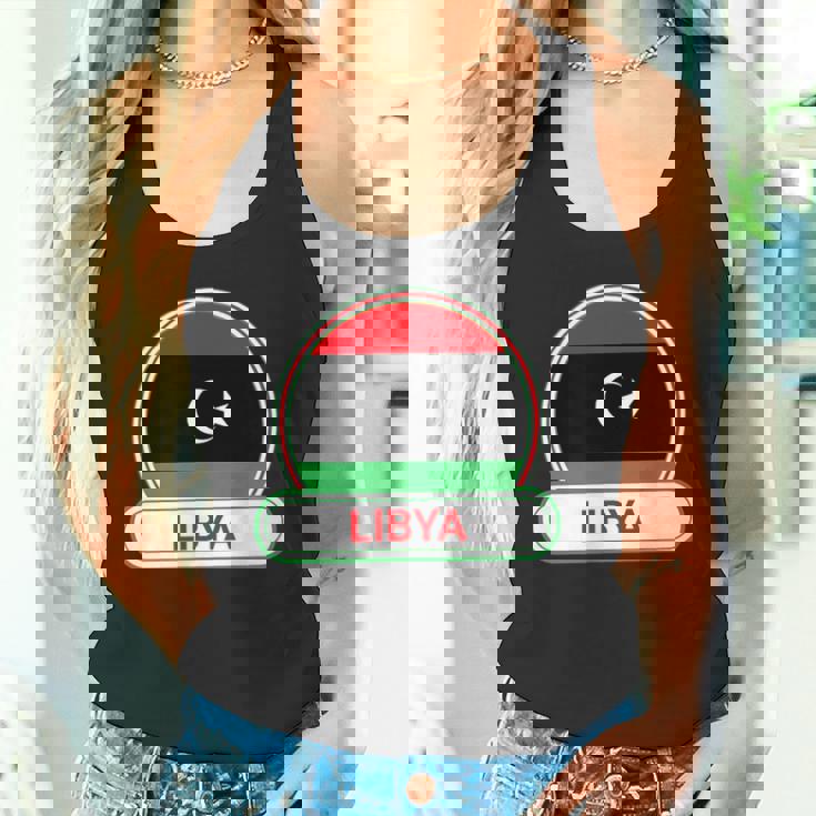 リビア国バッジ リビア国旗 タンクトップ