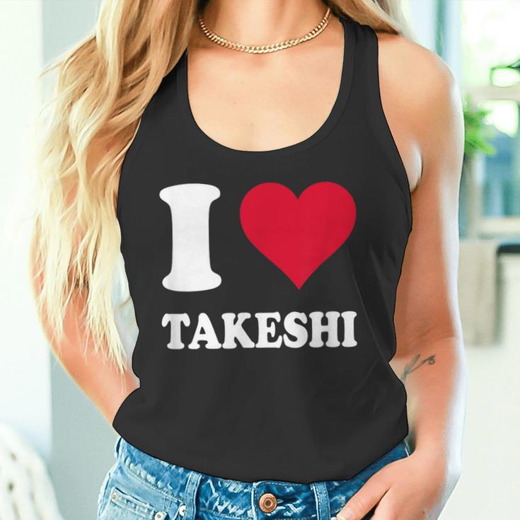 レッドハート I Love Takeshi タンクトップ