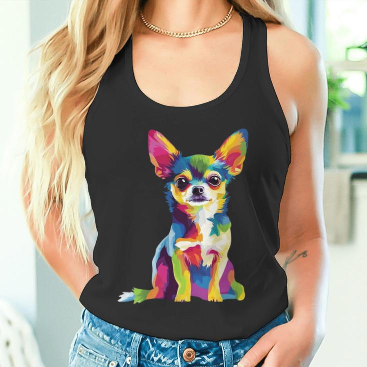 ヴィンテージ レトロ チワワ 犬 かわいい グルービー 犬 長袖tシャツ タンクトップ