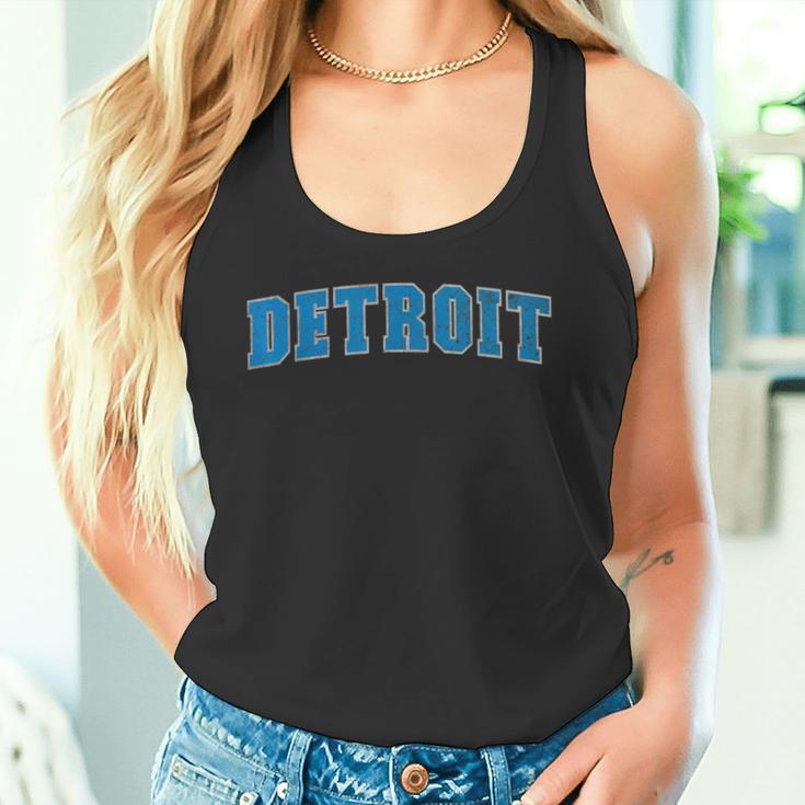 ヴィンテージデトロイトメンズデトロイトレディースレトロブルーtシャツ デトロイト タンクトップ