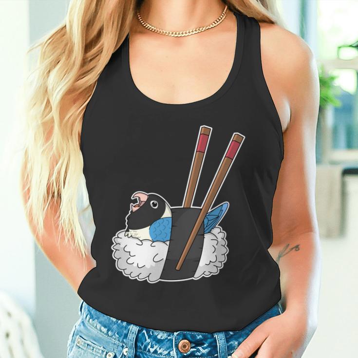 寿司ロール オウム I Kawaii Food I Blue-Masked Lovebird 長袖tシャツ タンクトップ