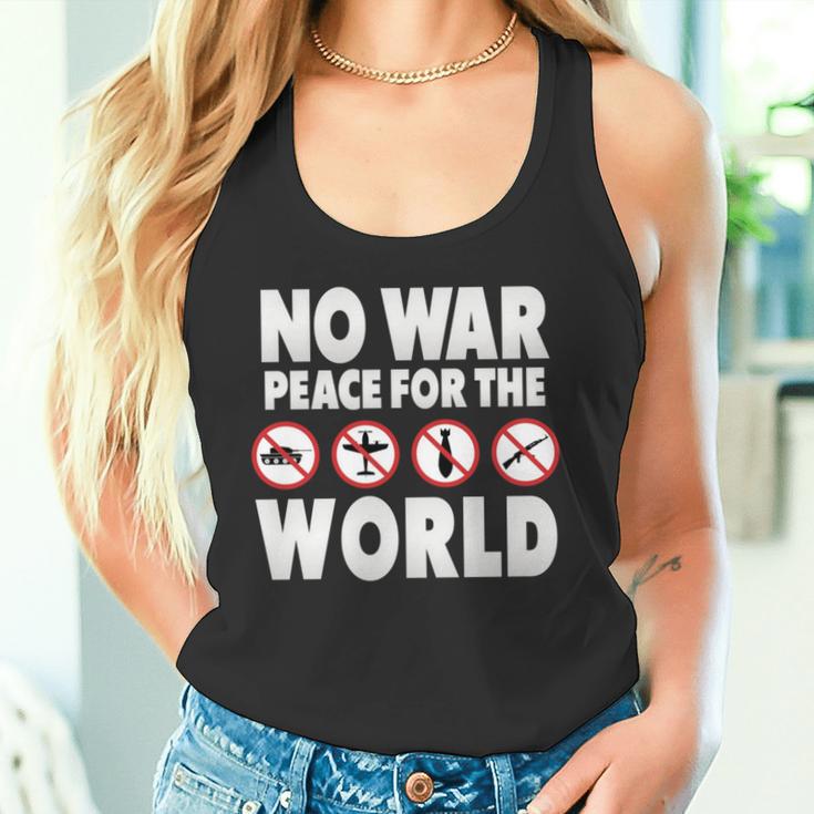戦争禁止、平和、反戦、戦争禁止 長袖tシャツ タンクトップ