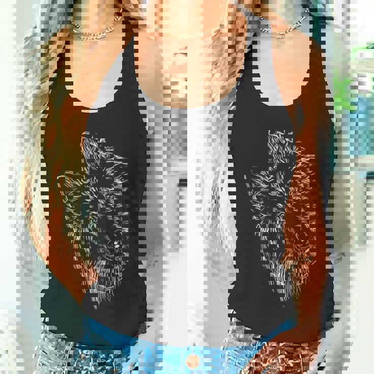 面白い ベルジアンシェパード ドッグ タービュレン タンクトップ