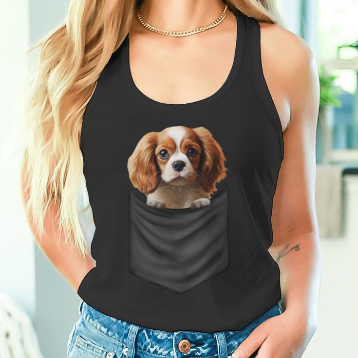 面白いtシャツ キャバリア 胸 ポケット イヌ わんこ メンズ 犬好き グッズ おもしろ 面白い 服 ネタ 長袖tシャツ タンクトップ