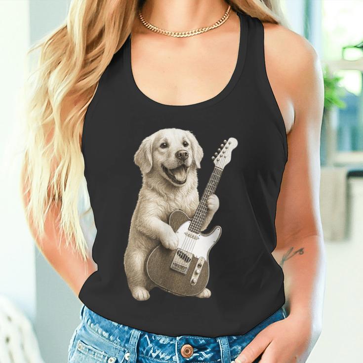面白いtシャツ ゴールデンレトリバー 犬 ギター イヌ メンズ グッズ かわいい おもしろ 面白い 服 ネタ タンクトップ