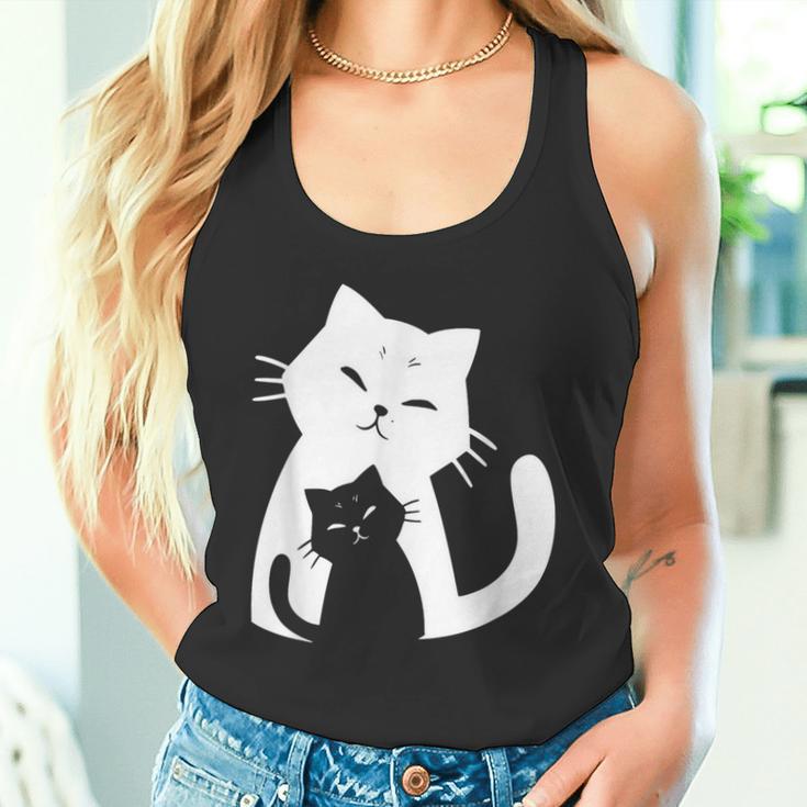 黒猫と白猫 タンクトップ