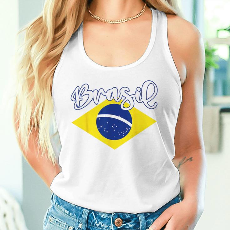 Brazilian Flag Colors National Brazil Brasil タンクトップ