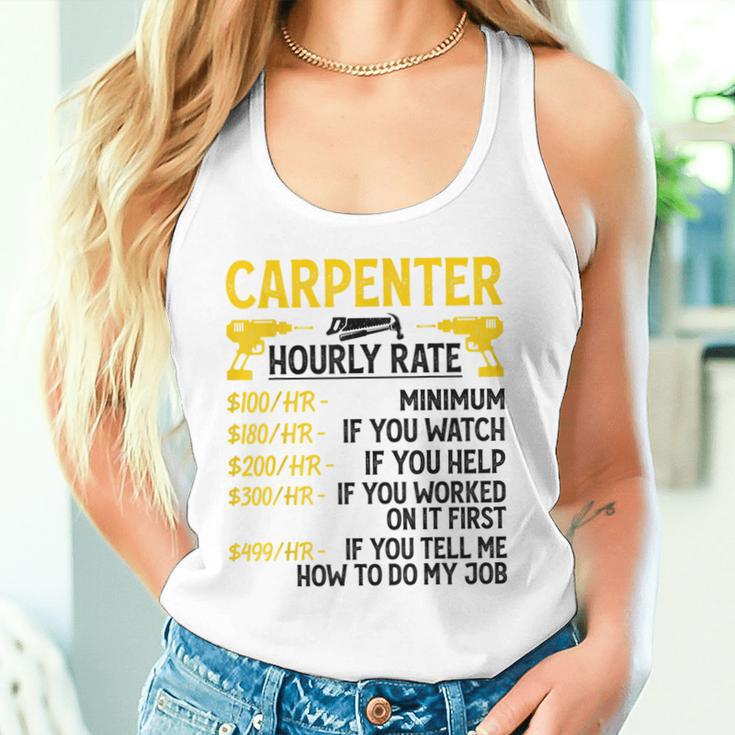 メンズ Carpenter Hourly Rate For Woodworker Carpenter Retro タンクトップ