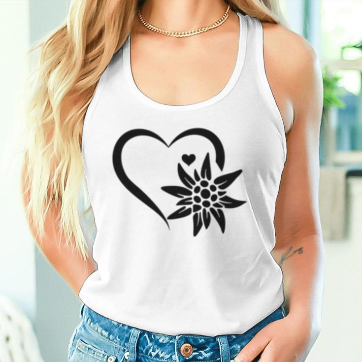 Edelweiss フラワーマウンテン Edelweiß フラワーハート Edelweiß 長袖tシャツ タンクトップ