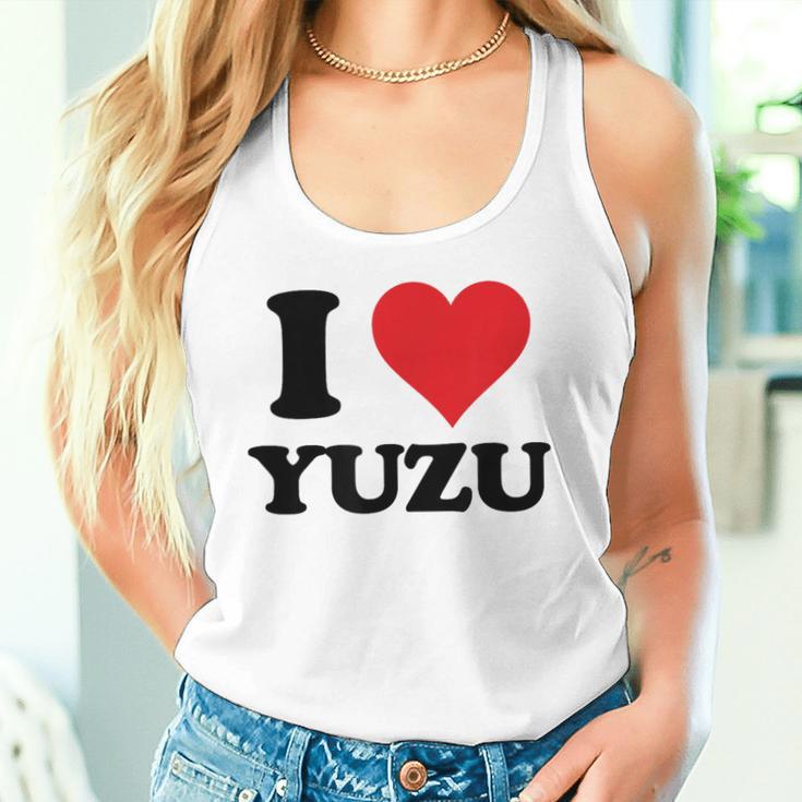 I Heart ゆず ファーストネーム I Love パーソナライズ タンクトップ